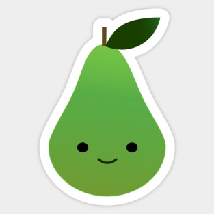 Cute Kawaii Pear Sticker